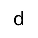 LATIN SMALL LETTER D Basic Latin Unicode U+64