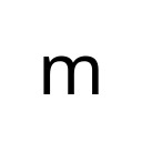 LATIN SMALL LETTER M Basic Latin Unicode U+6D