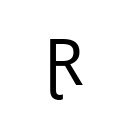 LATIN CAPITAL LETTER R WITH TAIL Latin Extended-C Unicode U+2C64