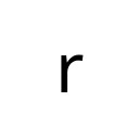 LATIN SMALL LETTER R Basic Latin Unicode U+72
