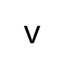 LATIN SMALL LETTER V Basic Latin Unicode U+76