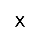 LATIN SMALL LETTER X Basic Latin Unicode U+78