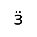 CYRILLIC SMALL LETTER ZE WITH DIAERESIS Cyrillic Unicode U+4DF