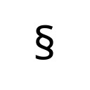 SECTION SIGN Latin-1 Supplement Unicode U+A7