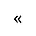 LEFT-POINTING DOUBLE ANGLE QUOTATION MARK Latin-1 Supplement Unicode U+AB