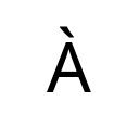LATIN CAPITAL LETTER A WITH GRAVE Latin-1 Supplement Unicode U+C0