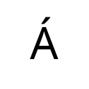 LATIN CAPITAL LETTER A WITH ACUTE Latin-1 Supplement Unicode U+C1