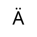 LATIN CAPITAL LETTER A WITH DIAERESIS Latin-1 Supplement Unicode U+C4