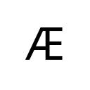 LATIN CAPITAL LETTER AE Latin-1 Supplement Unicode U+C6