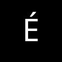 LATIN CAPITAL LETTER E WITH ACUTE Latin-1 Supplement Unicode U+C9