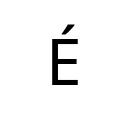 LATIN CAPITAL LETTER E WITH ACUTE Latin-1 Supplement Unicode U+C9