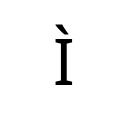 LATIN CAPITAL LETTER I WITH GRAVE Latin-1 Supplement Unicode U+CC