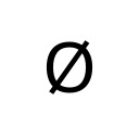 LATIN CAPITAL LETTER O WITH STROKE Latin-1 Supplement Unicode U+D8