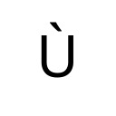 LATIN CAPITAL LETTER U WITH GRAVE Latin-1 Supplement Unicode U+D9