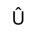 LATIN CAPITAL LETTER U WITH CIRCUMFLEX Latin-1 Supplement Unicode U+DB