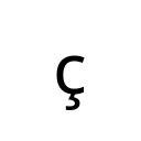 LATIN SMALL LETTER C WITH CEDILLA Latin-1 Supplement Unicode U+E7