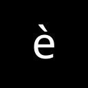 LATIN SMALL LETTER E WITH GRAVE Latin-1 Supplement Unicode U+E8