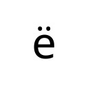 LATIN SMALL LETTER E WITH DIAERESIS Latin-1 Supplement Unicode U+EB