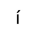 LATIN SMALL LETTER I WITH ACUTE Latin-1 Supplement Unicode U+ED