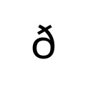 LATIN SMALL LETTER ETH Latin-1 Supplement Unicode U+F0