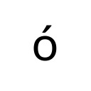 LATIN SMALL LETTER O WITH ACUTE Latin-1 Supplement Unicode U+F3