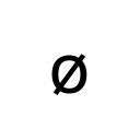 LATIN SMALL LETTER O WITH STROKE Latin-1 Supplement Unicode U+F8