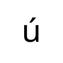 LATIN SMALL LETTER U WITH ACUTE Latin-1 Supplement Unicode U+FA