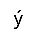 LATIN SMALL LETTER Y WITH ACUTE Latin-1 Supplement Unicode U+FD