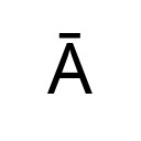 LATIN CAPITAL LETTER A WITH MACRON Latin Extended-A Unicode U+100