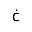 LATIN SMALL LETTER C WITH DOT ABOVE Latin Extended-A Unicode U+10B