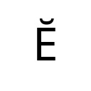 LATIN CAPITAL LETTER E WITH BREVE Latin Extended-A Unicode U+114