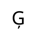 LATIN CAPITAL LETTER G WITH CEDILLA Latin Extended-A Unicode U+122
