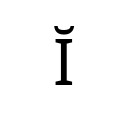 LATIN CAPITAL LETTER I WITH BREVE Latin Extended-A Unicode U+12C