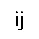 LATIN SMALL LIGATURE IJ Latin Extended-A Unicode U+133