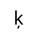 LATIN SMALL LETTER K WITH CEDILLA Latin Extended-A Unicode U+137