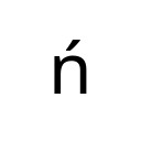 LATIN SMALL LETTER N WITH ACUTE Latin Extended-A Unicode U+144