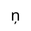 LATIN SMALL LETTER N WITH CEDILLA Latin Extended-A Unicode U+146