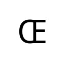 LATIN CAPITAL LIGATURE OE Latin Extended-A Unicode U+152