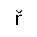 LATIN SMALL LETTER R WITH CARON Latin Extended-A Unicode U+159