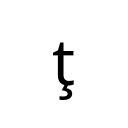 LATIN SMALL LETTER T WITH CEDILLA Latin Extended-A Unicode U+163