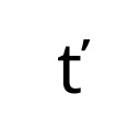 LATIN SMALL LETTER T WITH CARON Latin Extended-A Unicode U+165