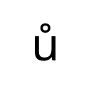 LATIN SMALL LETTER U WITH RING ABOVE Latin Extended-A Unicode U+16F