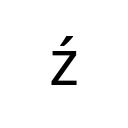 LATIN SMALL LETTER Z WITH ACUTE Latin Extended-A Unicode U+17A