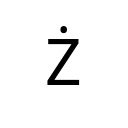 LATIN CAPITAL LETTER Z WITH DOT ABOVE Latin Extended-A Unicode U+17B
