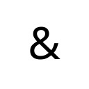 AMPERSAND Basic Latin Unicode U+26