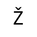 LATIN CAPITAL LETTER Z WITH CARON Latin Extended-A Unicode U+17D