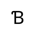 LATIN CAPITAL LETTER B WITH HOOK Latin Extended-B Unicode U+181