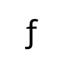 LATIN SMALL LETTER F WITH HOOK Latin Extended-B Unicode U+192