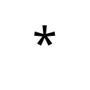 ASTERISK Basic Latin Unicode U+2A
