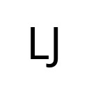 LATIN CAPITAL LETTER LJ Latin Extended-B Unicode U+1C7